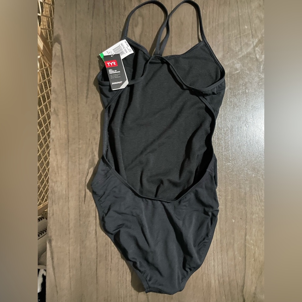 Tyr Solid Black Performance Women's One-Piece Swi… - image 3